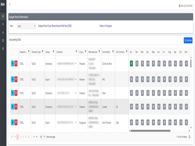 Budget Application screenshot 3 (mock)